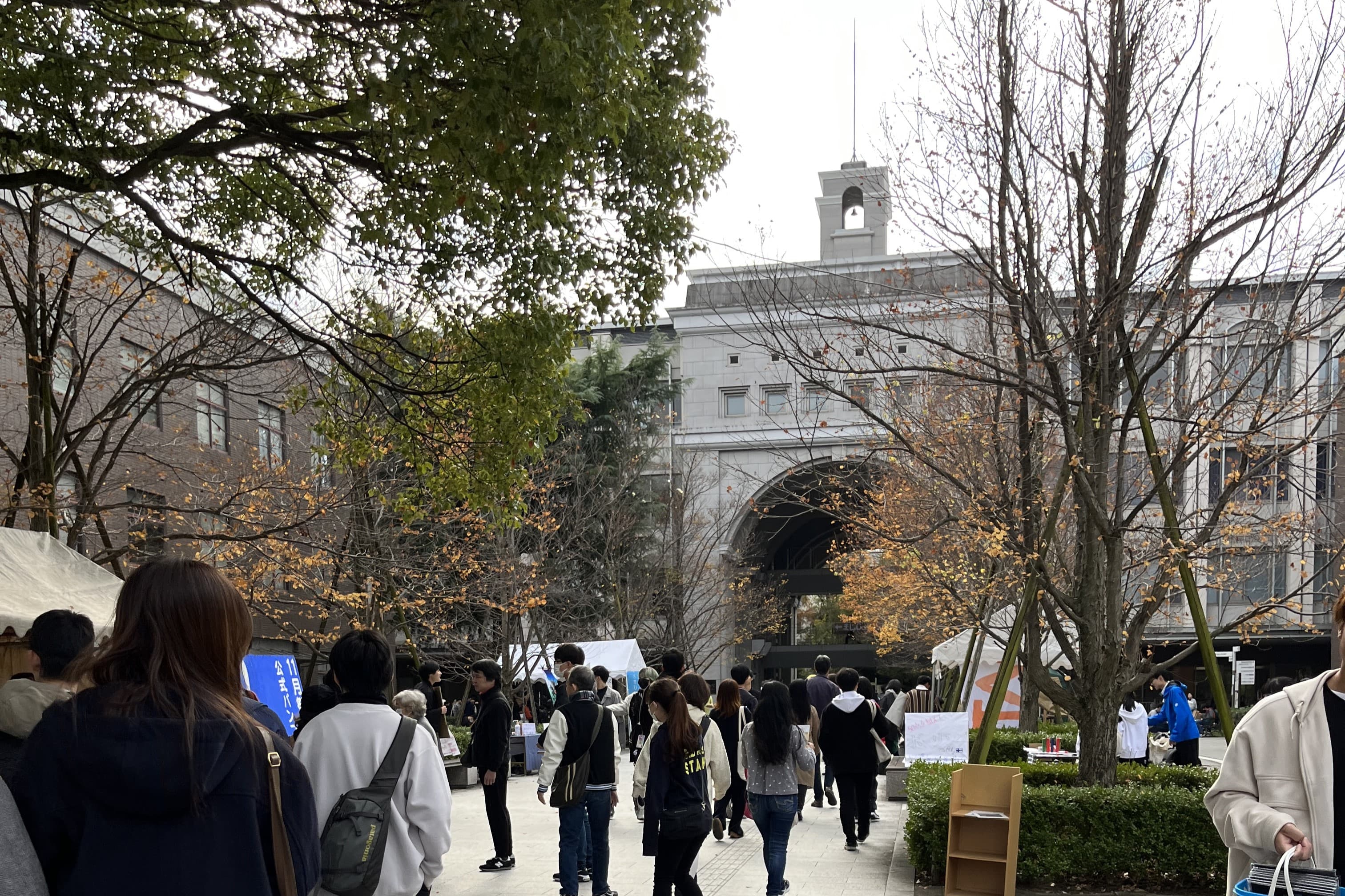 11月祭期間中の吉田南構内の様子